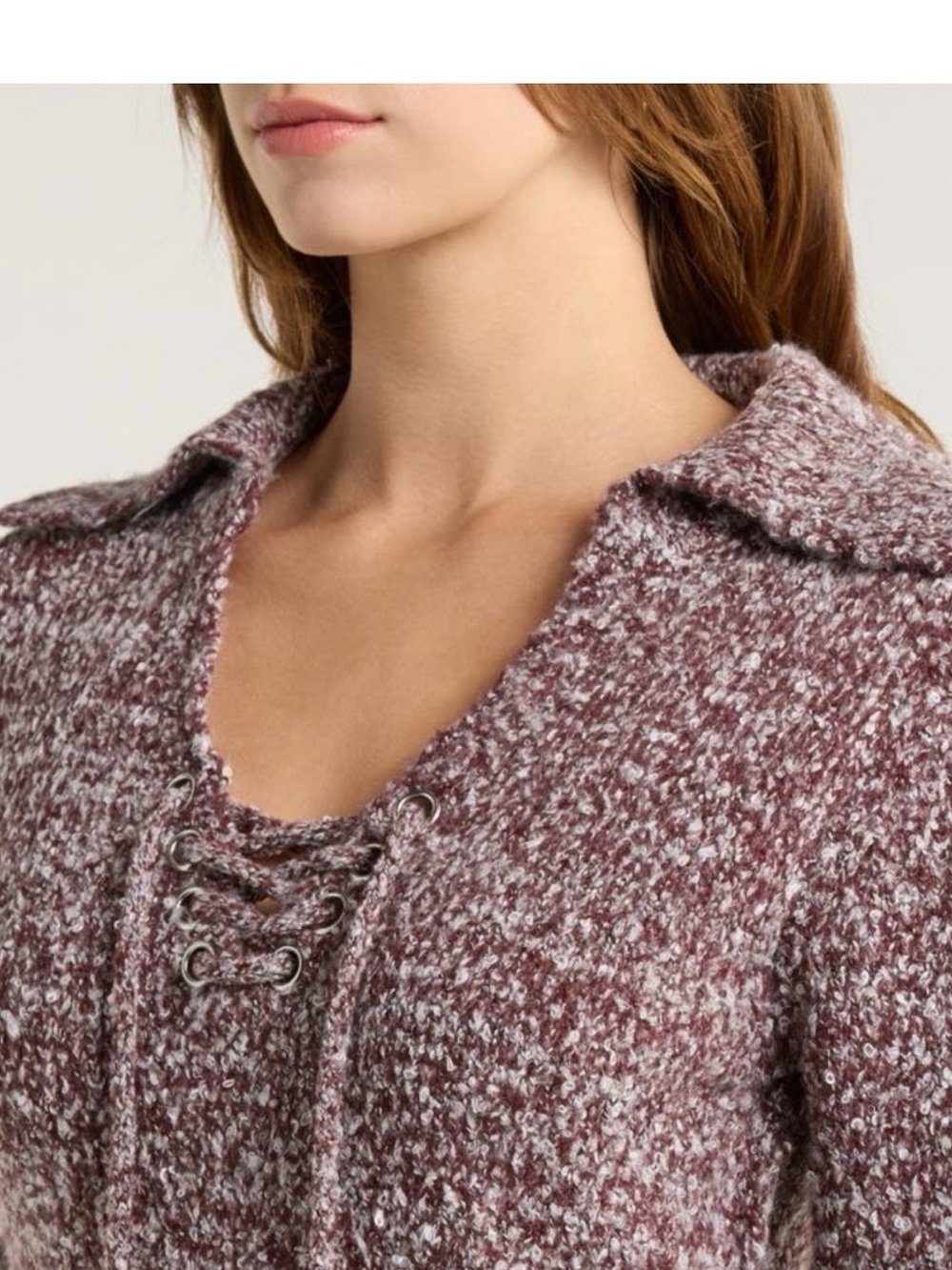 Free People NWT Milena Knit Mini Dress - Dusty Mauve - Picture 2 of 10